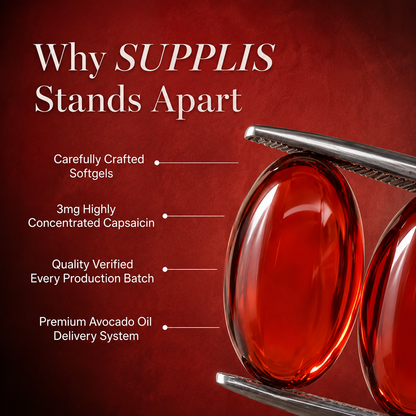 SUPPLIS® Capsaicin Softgels (240ct)