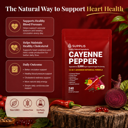 SUPPLIS® Capsaicin Softgels (240ct)